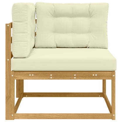 Udendørs Hjørnesofa Polyester Hvid - Billede 4