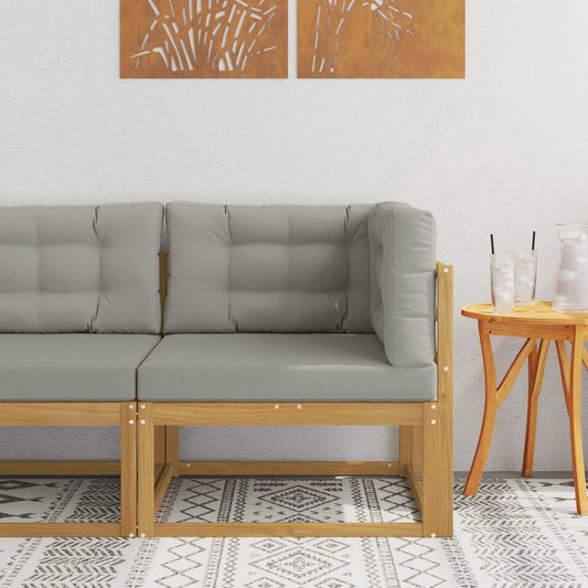 Udendørs Hjørnesofa Polyester Hvid - Hovedbillede