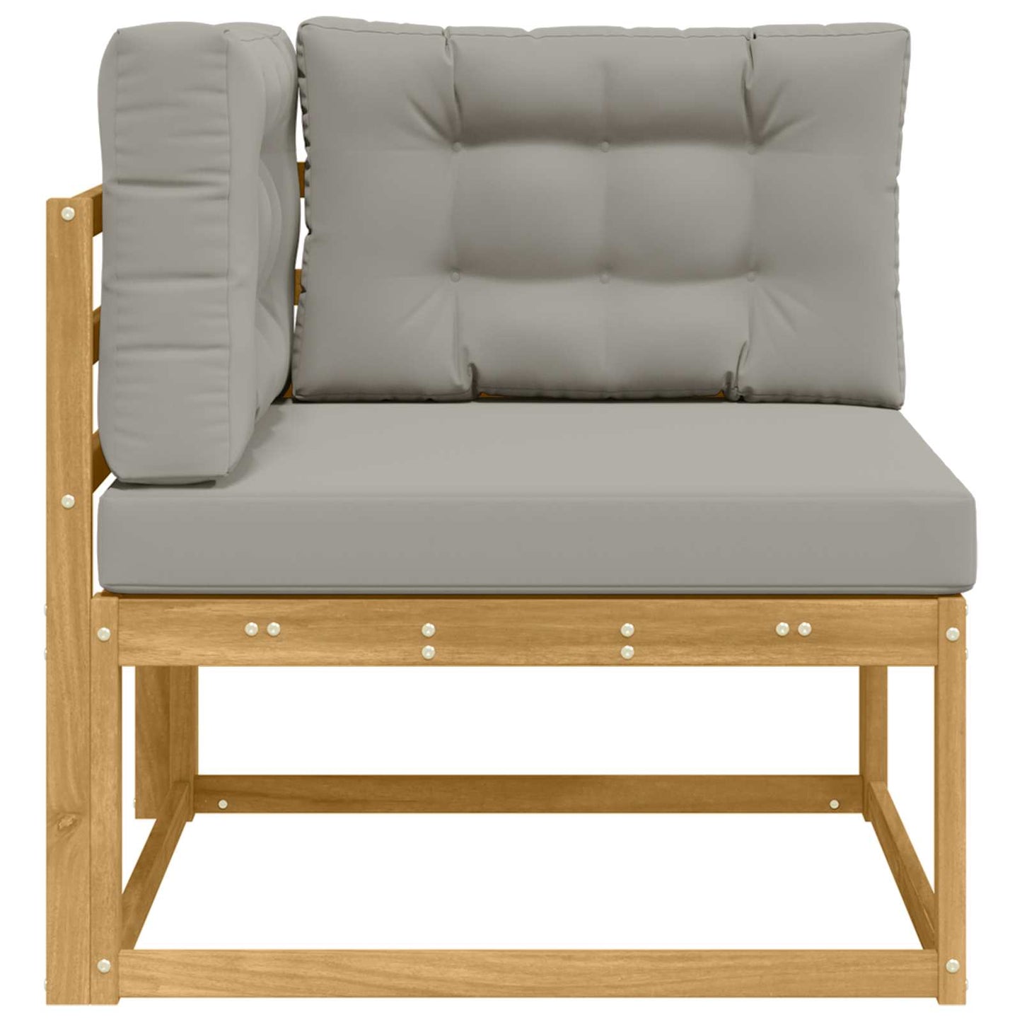 Udendørs Hjørnesofa Polyester Hvid - Billede 4