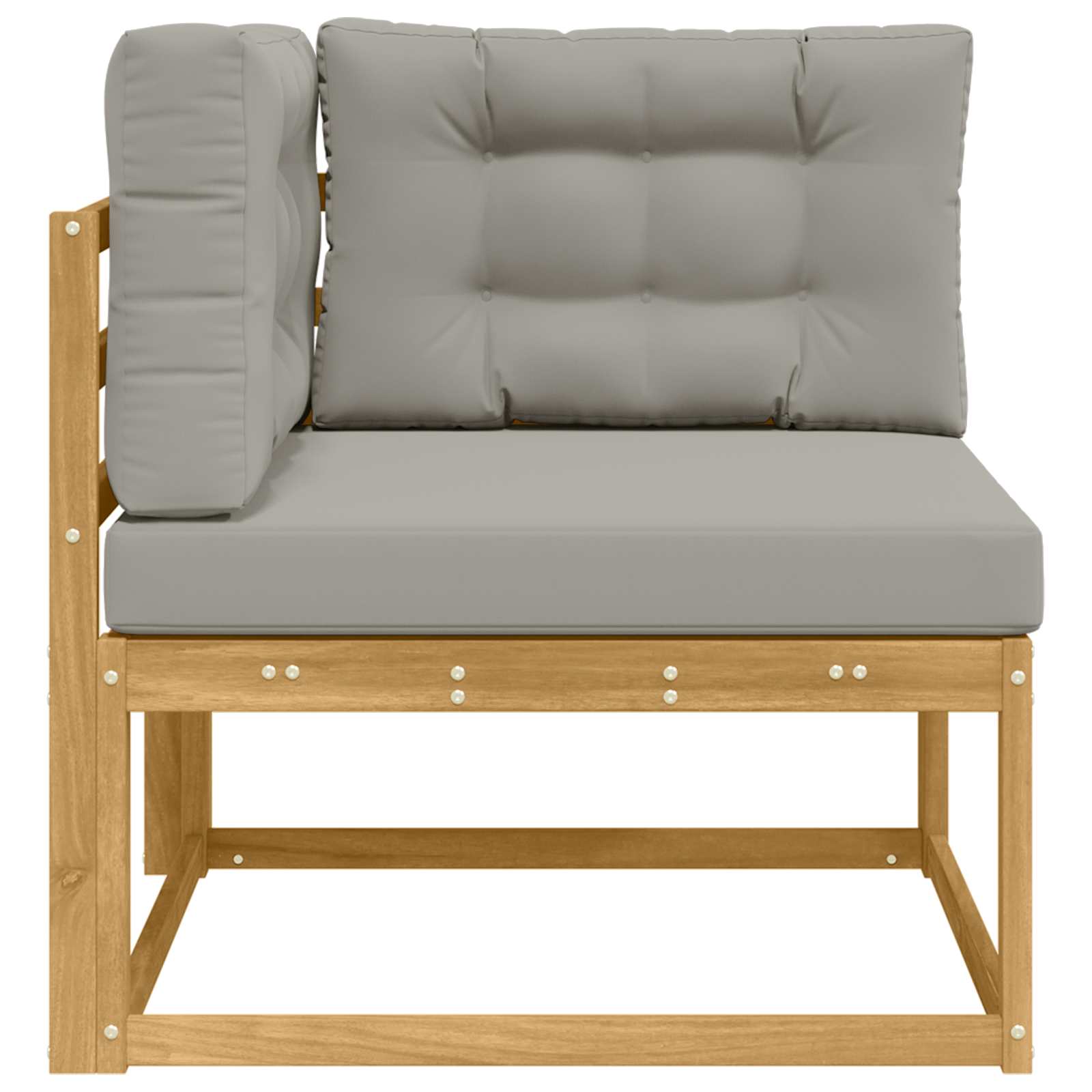 Udendørs Hjørnesofa Polyester Hvid - Billede 4