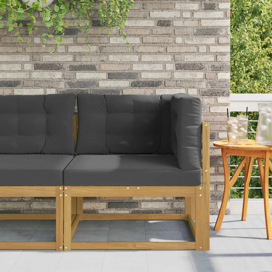 Udendørs Hjørnesofa Polyester Hvid - Hovedbillede