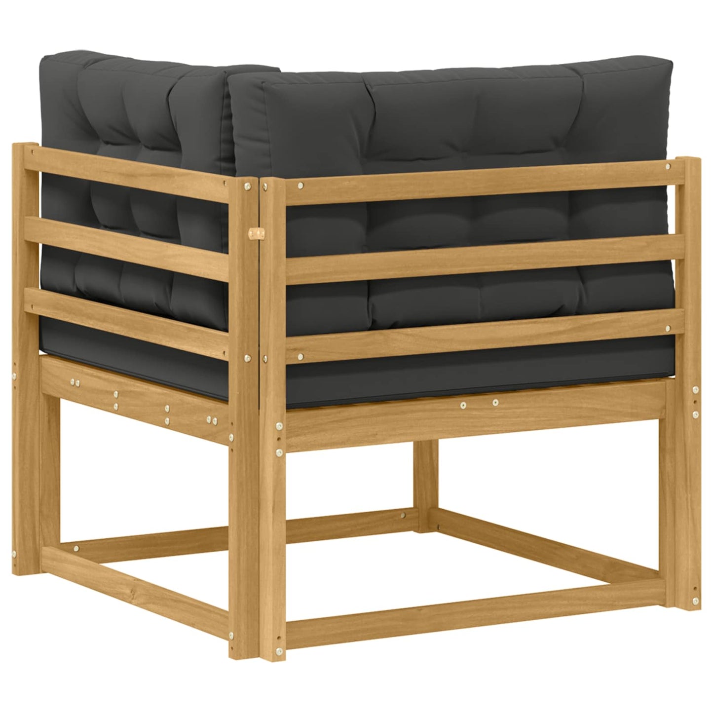 Udendørs Hjørnesofa Polyester Hvid - Billede 5