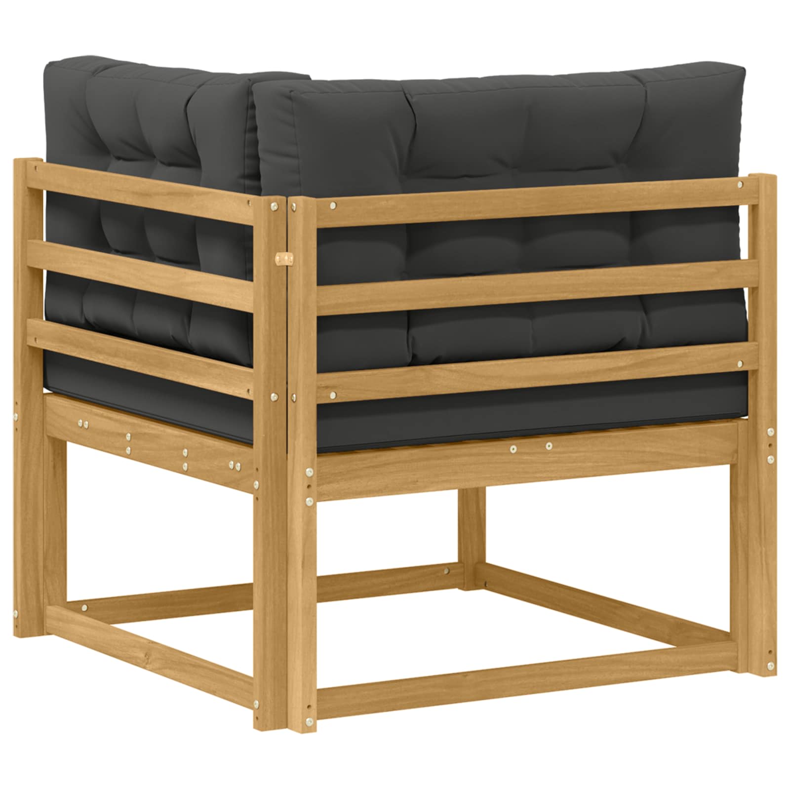 Udendørs Hjørnesofa Polyester Hvid - Billede 5