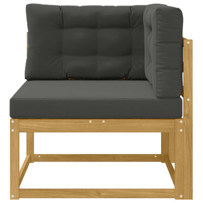 Udendørs Hjørnesofa Polyester Hvid - Billede 3