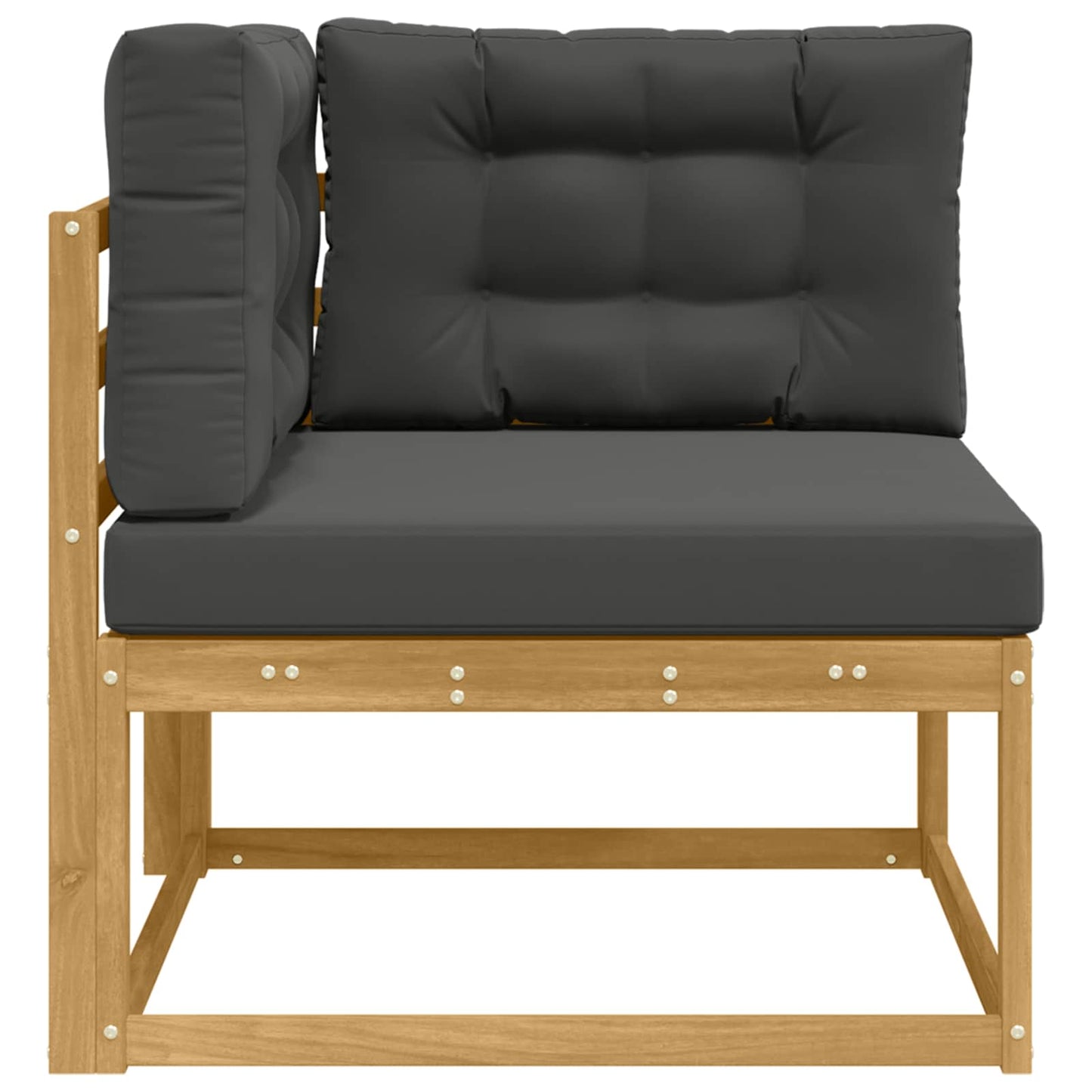 Udendørs Hjørnesofa Polyester Hvid - Billede 4