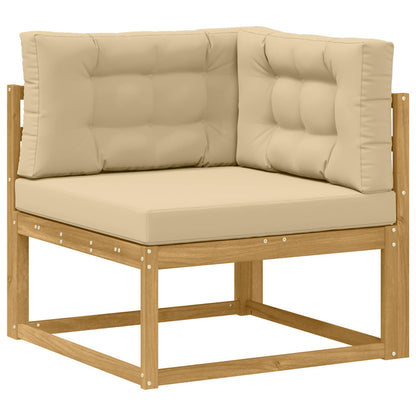 Udendørs Hjørnesofa Polyester Hvid - Billede 2