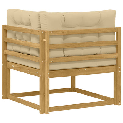 Udendørs Hjørnesofa Polyester Hvid - Billede 5