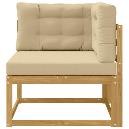 Udendørs Hjørnesofa Polyester Hvid - Billede 3