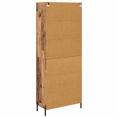 Highboard 69,5 X 34 X 180 Cm Konstrueret Træ - Billede 10