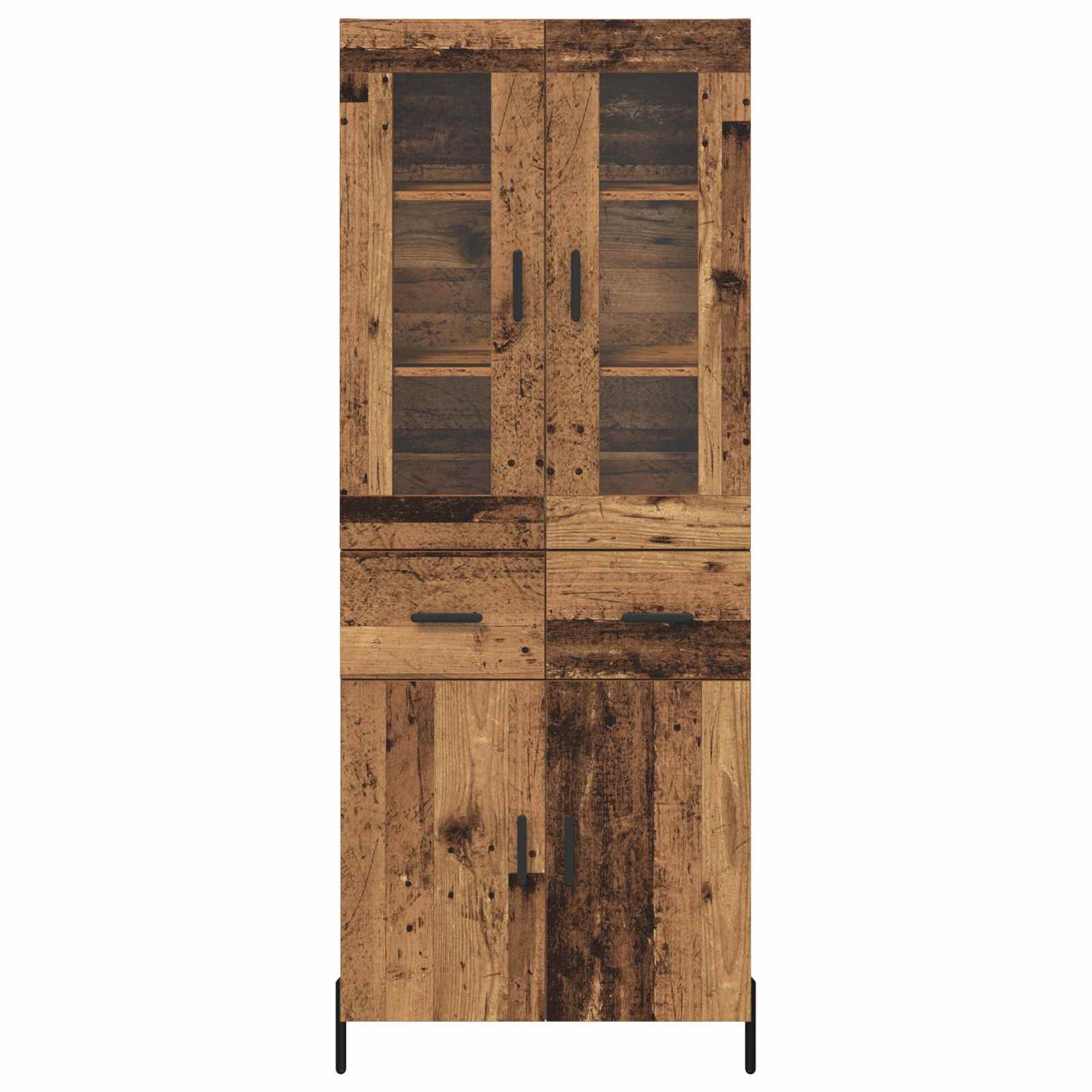 Highboard 69,5 X 34 X 180 Cm Konstrueret Træ - Billede 8