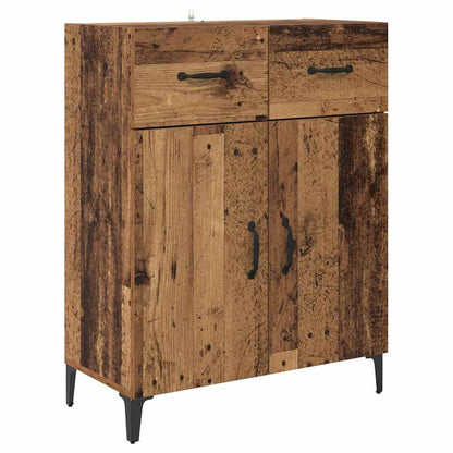 Highboard 69,5 X 34 X 180 Cm Konstrueret Træ - Billede 6