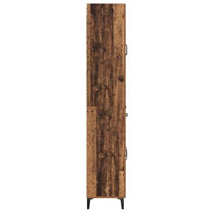 Highboard 69,5 X 34 X 180 Cm Konstrueret Træ - Billede 9