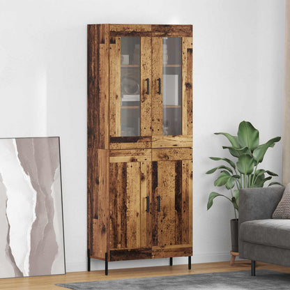 Highboard 69,5 X 34 X 180 Cm Konstrueret Træ - Variant 3415762