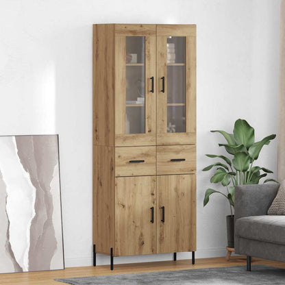 Highboard 69,5 X 34 X 180 Cm Konstrueret Træ - Variant 3415879
