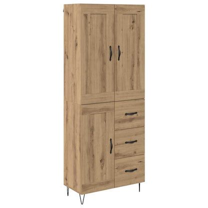 Highboard Artisan Egetræ 69,5 X 34 X 180 Cm Konstrueret Træ - Billede 2
