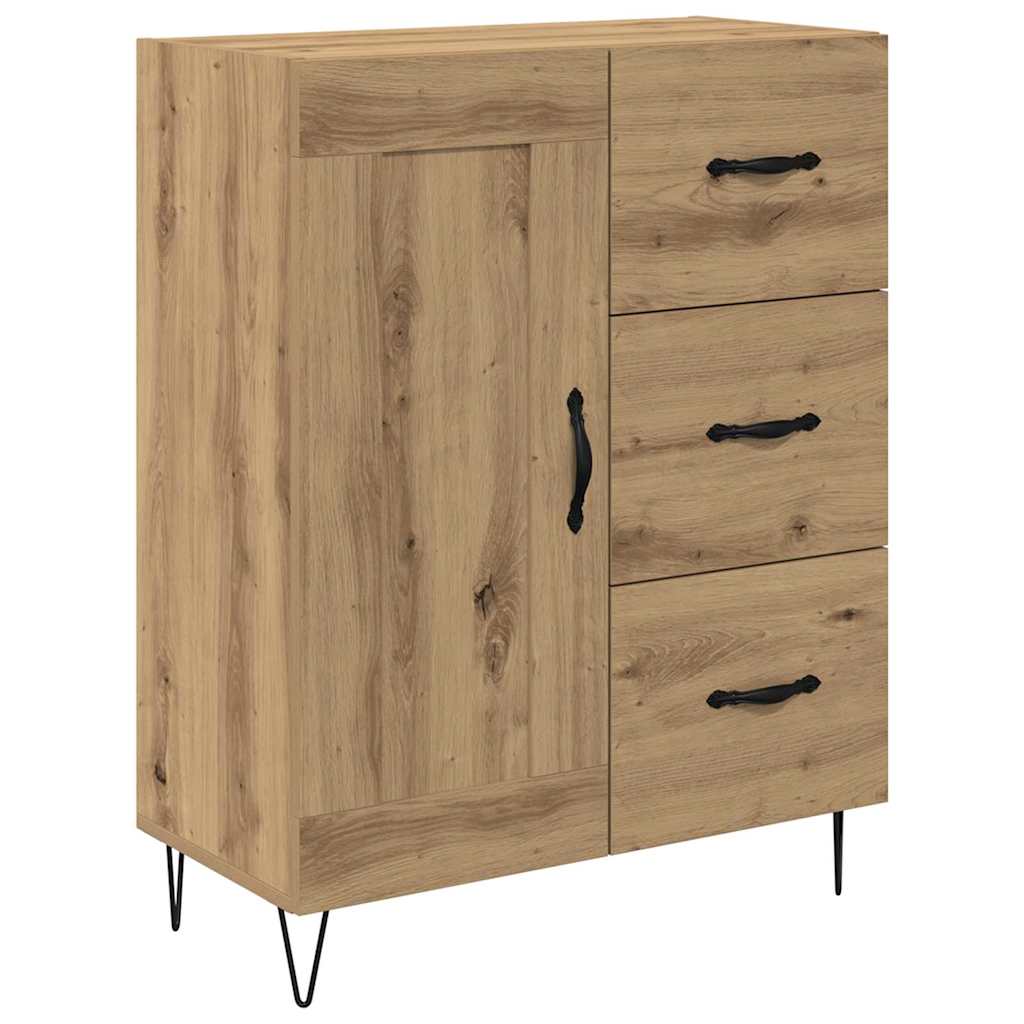 Highboard Artisan Egetræ 69,5 X 34 X 180 Cm Konstrueret Træ - Billede 6