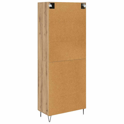 Highboard Artisan Egetræ 69,5 X 34 X 180 Cm Konstrueret Træ - Billede 10