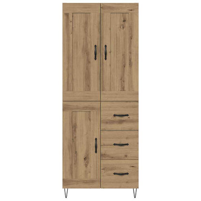 Highboard Artisan Egetræ 69,5 X 34 X 180 Cm Konstrueret Træ - Billede 8