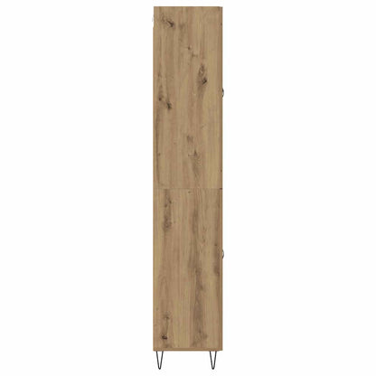 Highboard Artisan Egetræ 69,5 X 34 X 180 Cm Konstrueret Træ - Billede 9