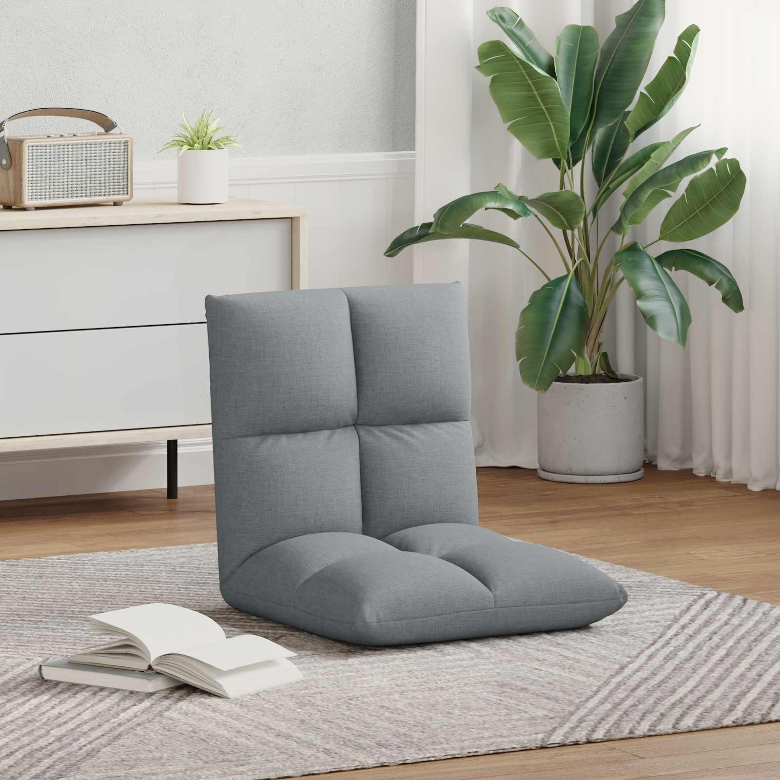 Justerbar Gulvstol Stof - Billede 3