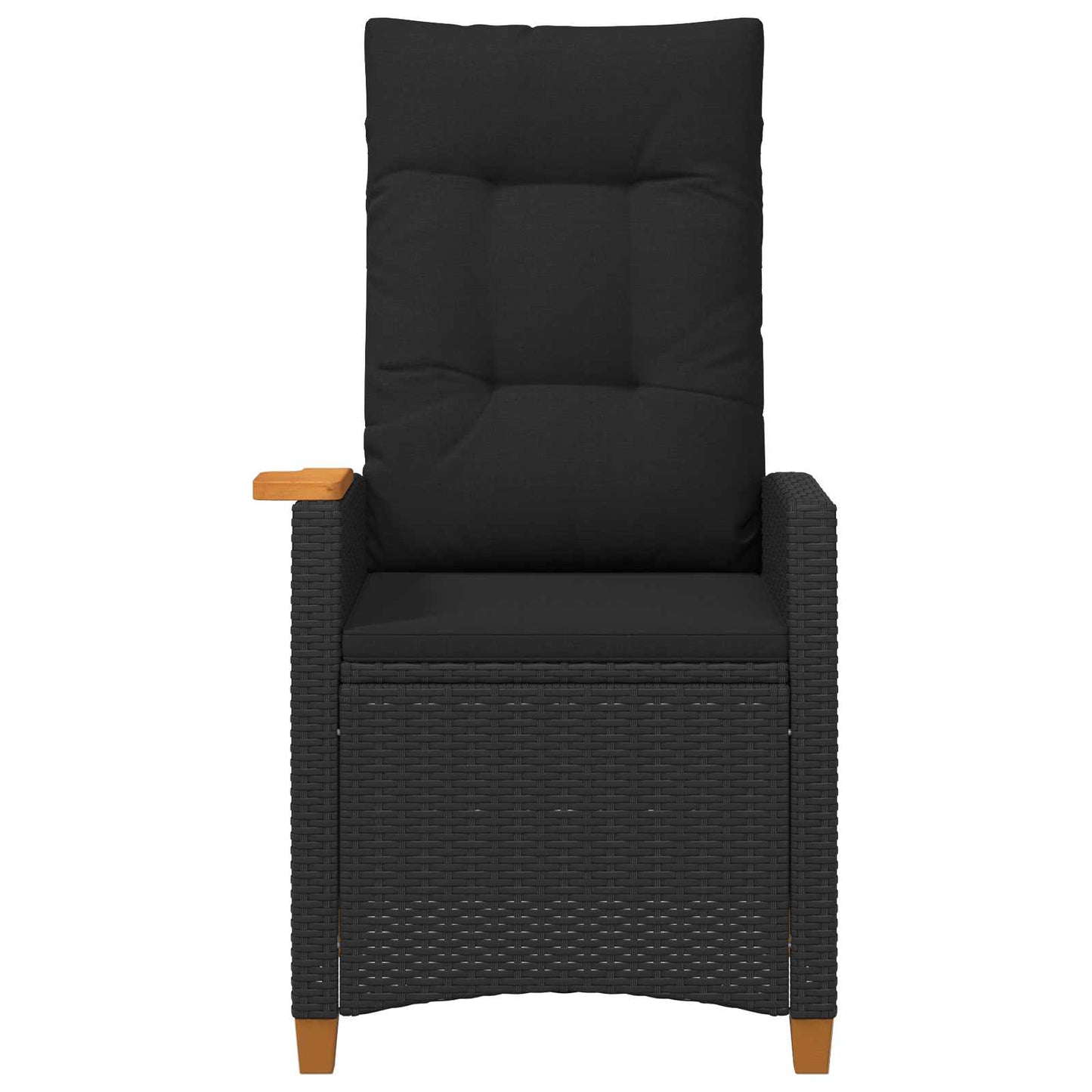 Lænestol Med Teplade Med Pude 62 X 64 X 112 Cm Polyrattan - Billede 4
