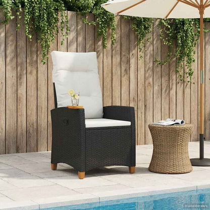 Lænestol Med Teplade Med Pude 62 X 64 X 112 Cm Polyrattan - Variant 42026806