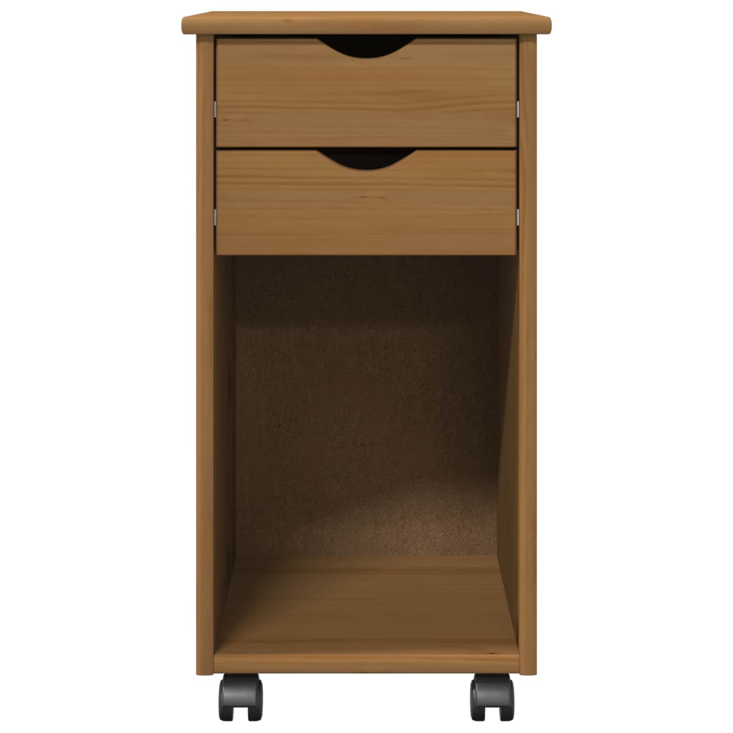 Rullende Skab 34 X 39 X 65,5 Cm Massivt Fyrretræ - Billede 5