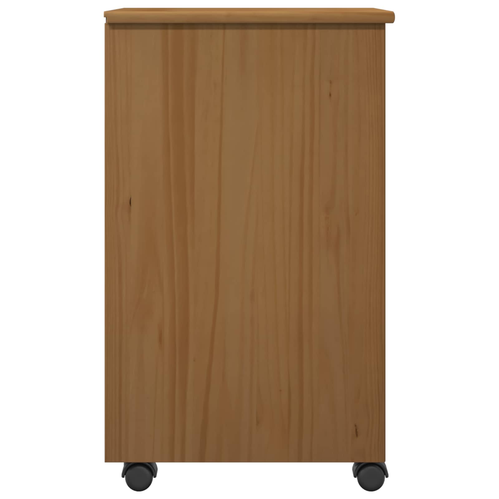 Rullende Skab 34 X 39 X 65,5 Cm Massivt Fyrretræ - Billede 6