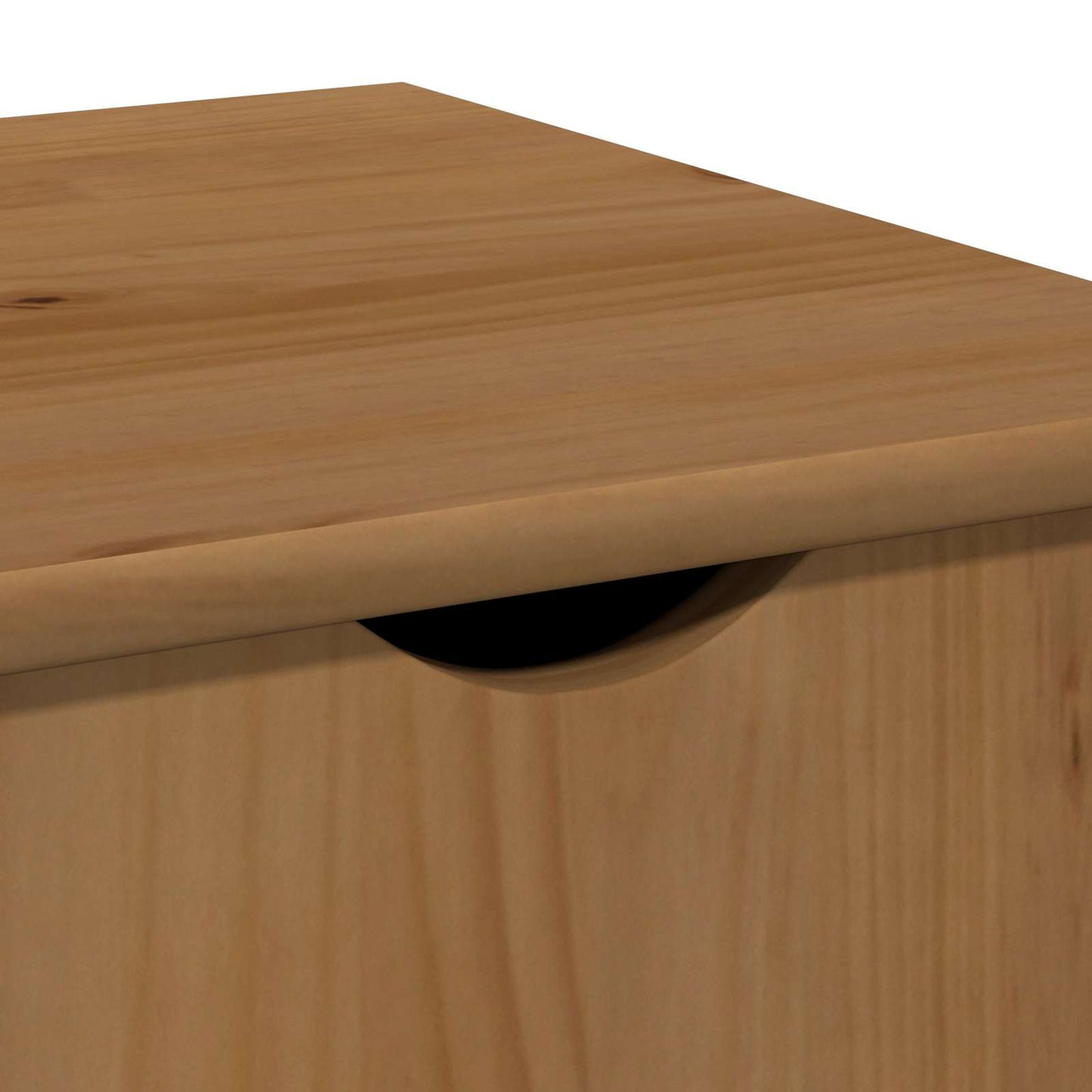 Rullende Skab Honningbrun 34 X 39 X 65,5 Cm Massivt Fyrretræ - Billede 8