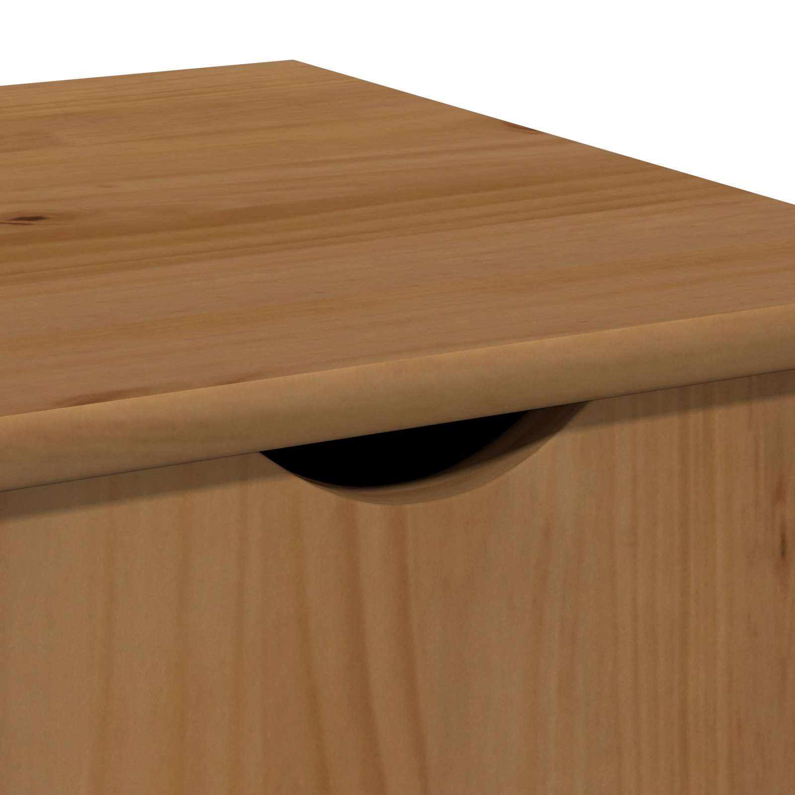 Rullende Skab Honningbrun 34 X 39 X 65,5 Cm Massivt Fyrretræ - Billede 8