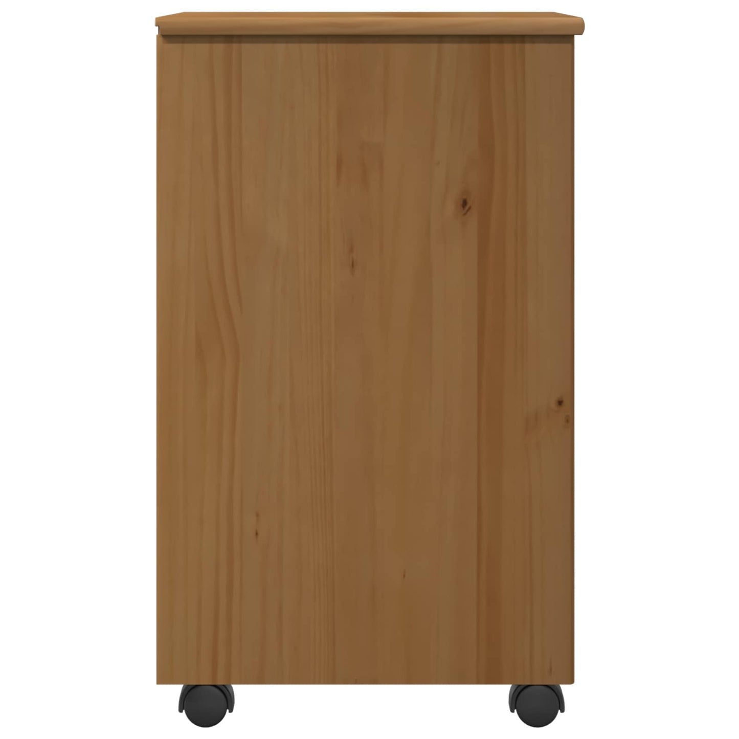 Rullende Skab Honningbrun 34 X 39 X 65,5 Cm Massivt Fyrretræ - Billede 6