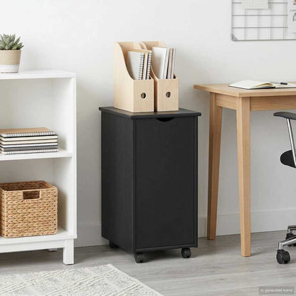 Rullende Skab Honningbrun 34 X 39 X 65,5 Cm Massivt Fyrretræ - Variant 42028359
