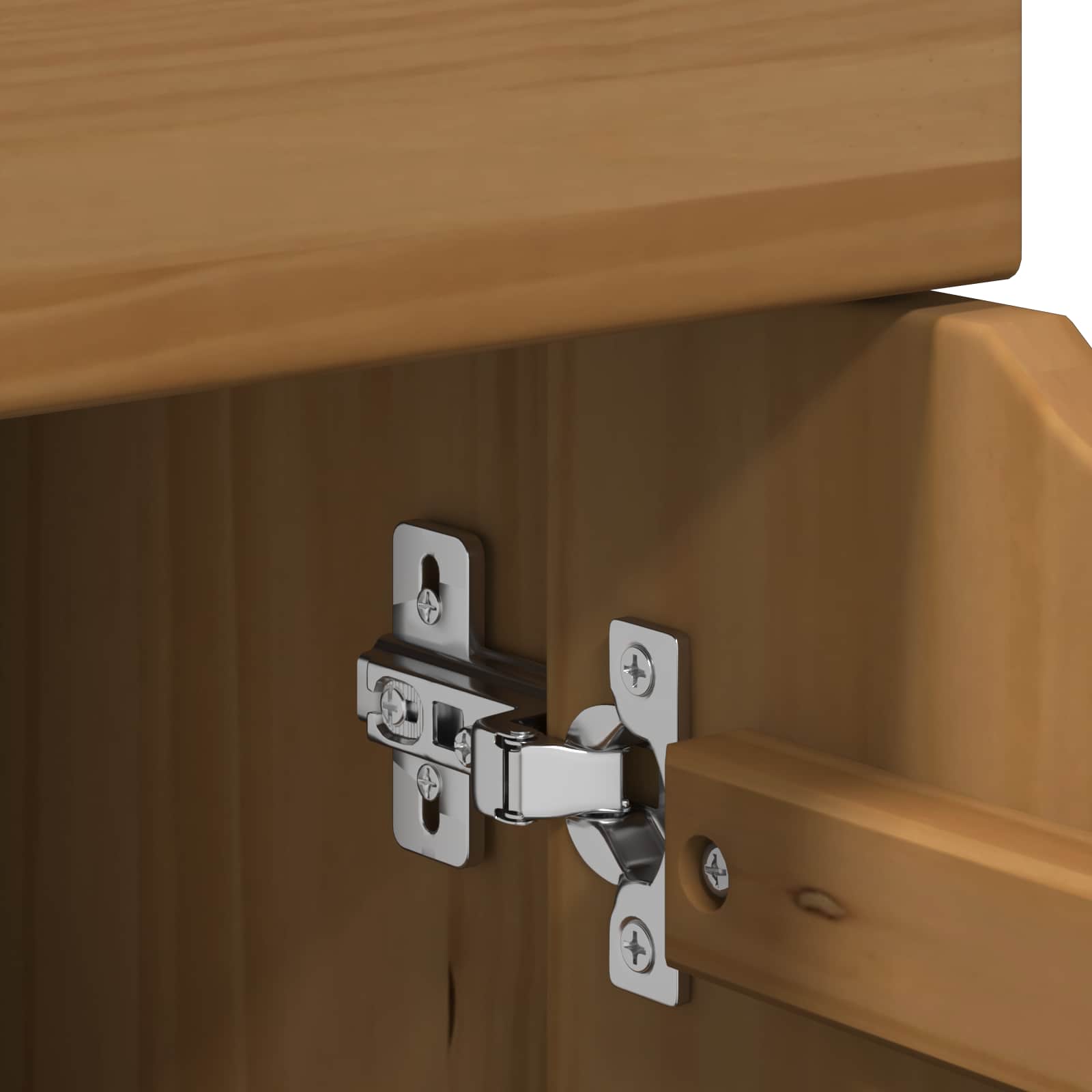Rullende Skab Honningbrun 63,5 X 39 X 65,5 Cm Massivt Fyrretræ - Billede 9