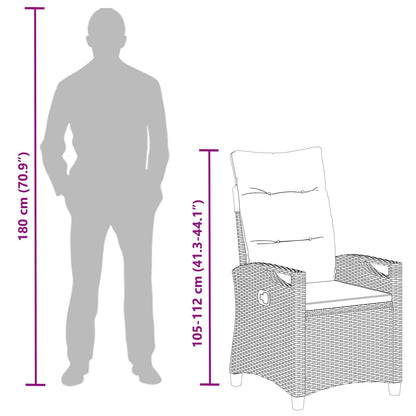 Have Stol 2 Dele 56 X 64 X 94 Cm Stål Og Polyester - Billede 13