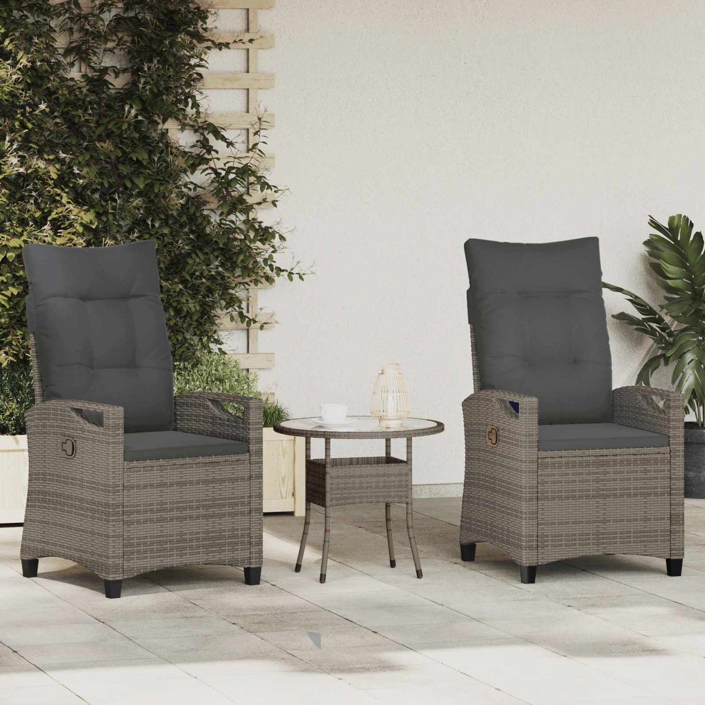Have Stol 2 Dele 56 X 64 X 94 Cm Stål Og Polyester - Variant 42026832