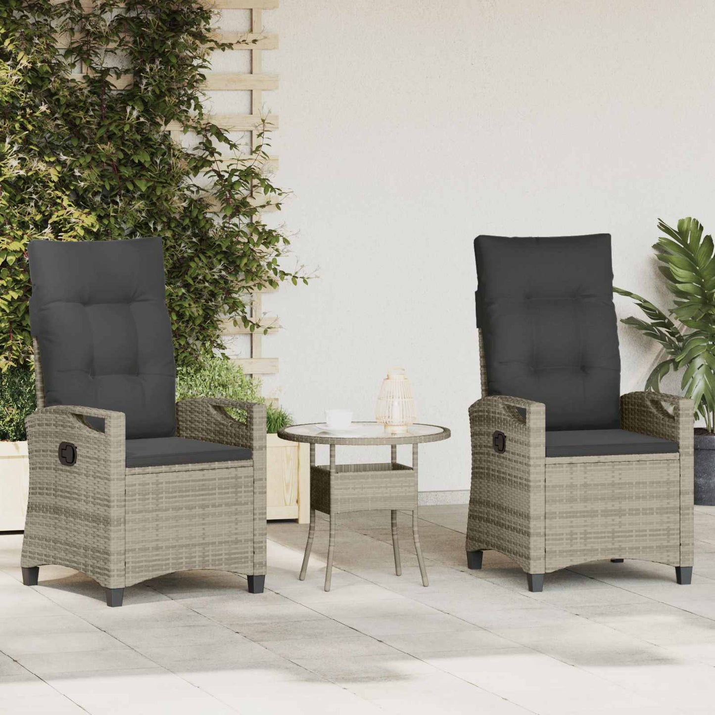 Have Stol 2 Dele 56 X 64 X 94 Cm Stål Og Polyester - Variant 42026835
