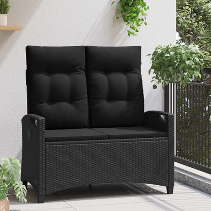 Havebænk Med Pude 105 X 60 X 112 Cm Stål Og Polyester - Billede 3