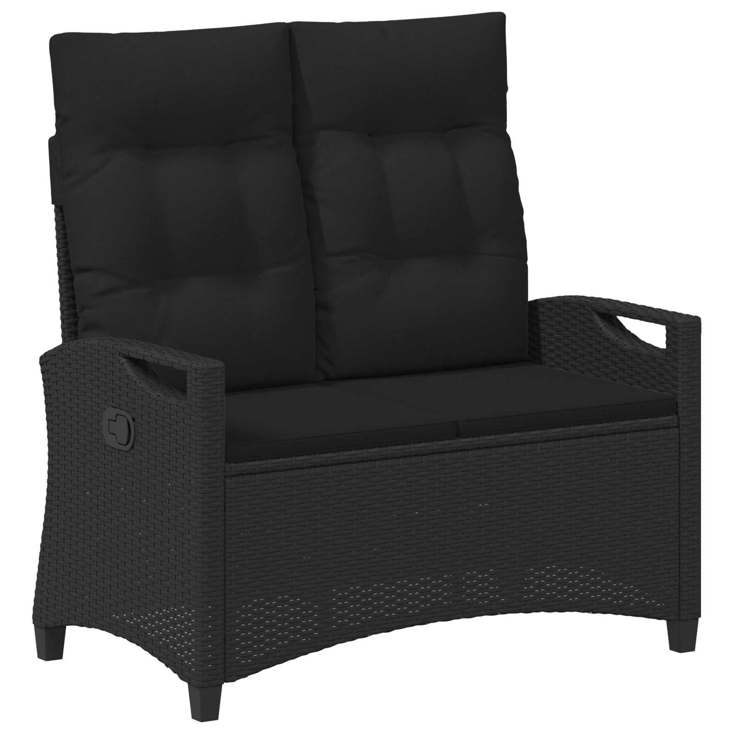 Havebænk Med Pude 105 X 60 X 112 Cm Stål Og Polyester - Billede 2
