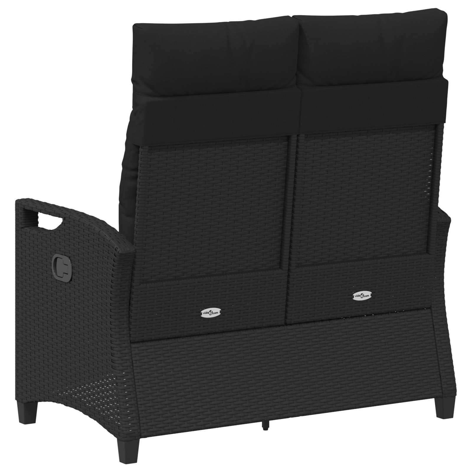 Havebænk Med Pude 105 X 60 X 112 Cm Stål Og Polyester - Billede 6