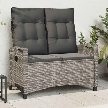 Havebænk Med Pude 105 X 60 X 112 Cm Stål Og Polyester