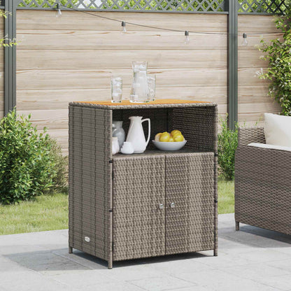 Kabinet Med Hylde 70 X 50 X 87 Cm Polyester Og Roly Rattan - Variant 42026913