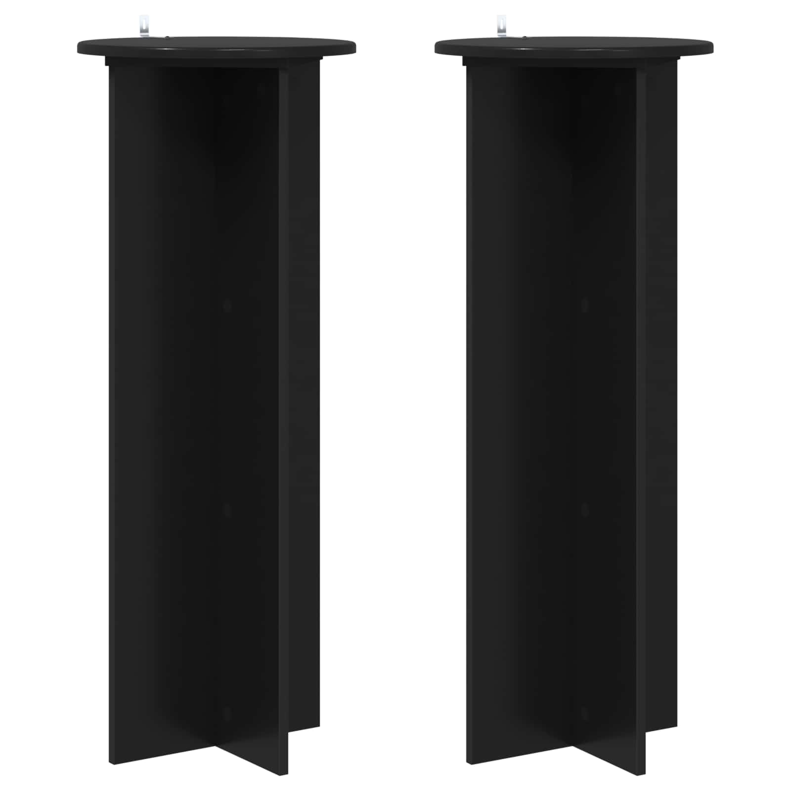 Planteholder 2 Dele Ø40 X 100 Cm Konstrueret Træ - Billede 2