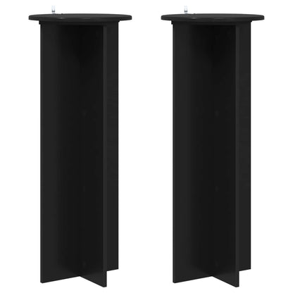 Planteholder 2 Dele Ø40 X 100 Cm Konstrueret Træ - Billede 2