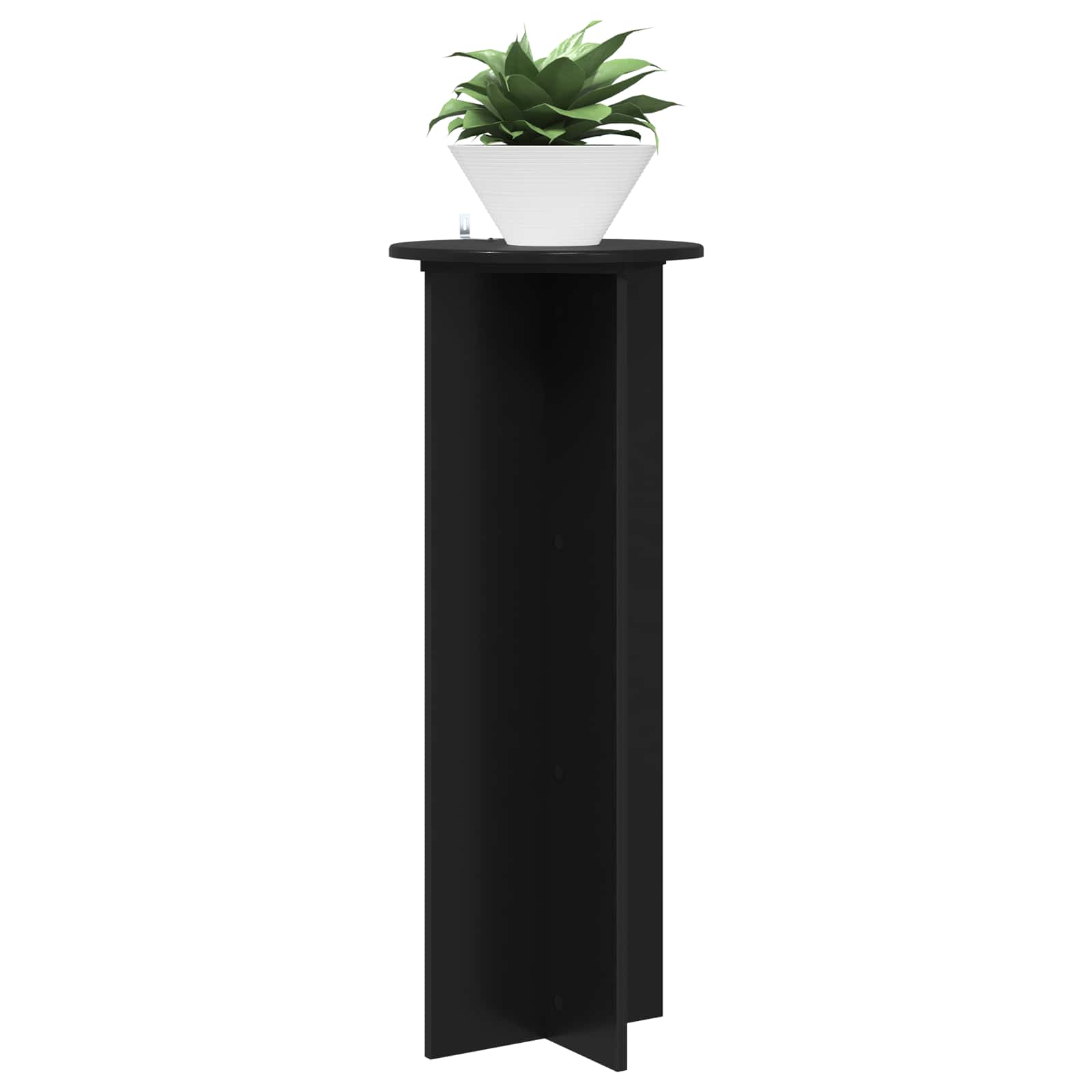 Planteholder 2 Dele Ø40 X 100 Cm Konstrueret Træ - Billede 3