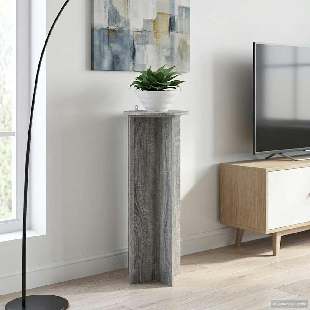 Planteholder 2 Dele Ø40 X 100 Cm Konstrueret Træ