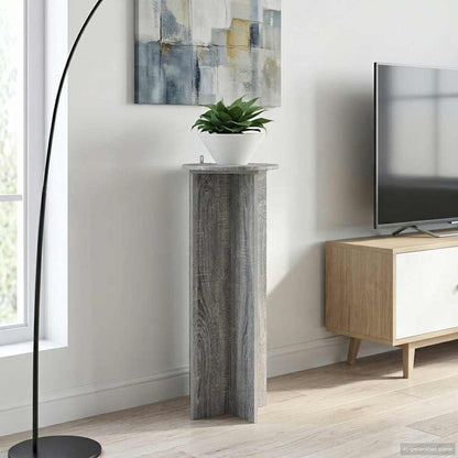 Planteholder 2 Dele Ø40 X 100 Cm Konstrueret Træ