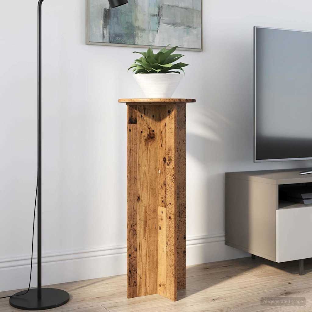 Planteholder 2 Dele Ø40 X 100 Cm Konstrueret Træ