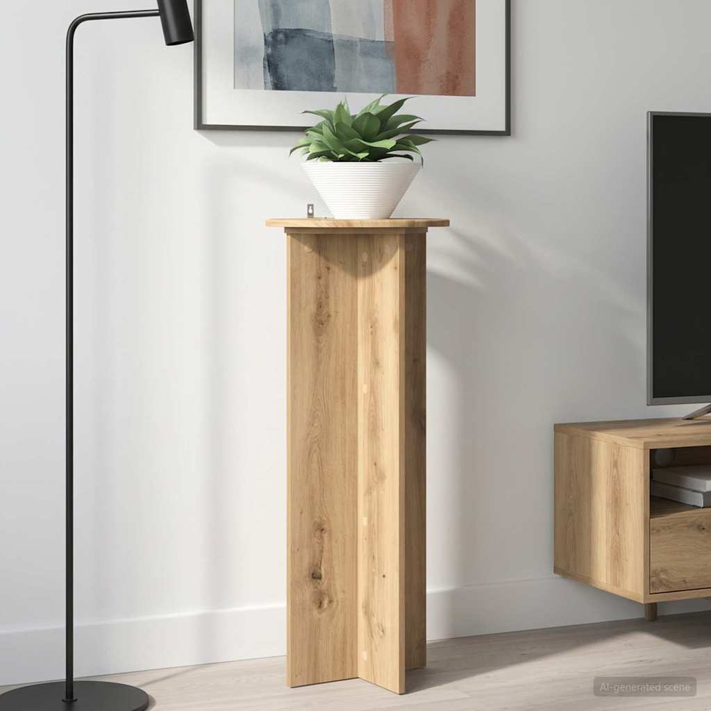 Planteholder 2 Dele Ø40 X 100 Cm Konstrueret Træ