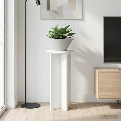 Planteholder 2 Dele Ø40 X 100 Cm Konstrueret Træ
