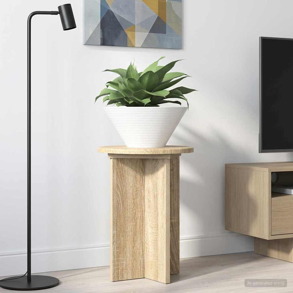 Planteholder 2 Dele Ø40 X 100 Cm Konstrueret Træ